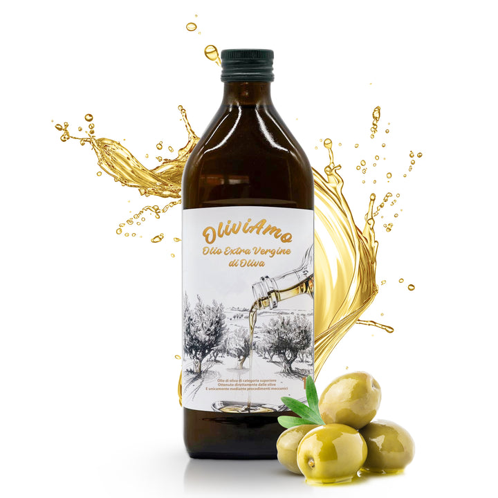 Olivenöl 1L OliviAmo – 100% Echtes Natives Olivenöl Extra aus Avellino 🇮🇹