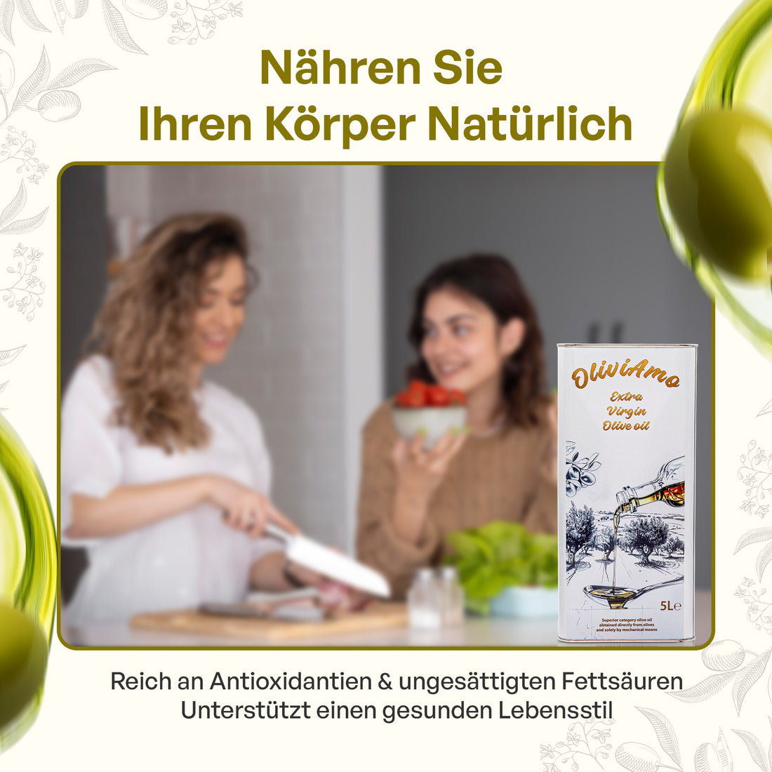 Olivenöl 5L OliviAmo – 100% Echtes Natives Olivenöl Extra aus Avellino 🇮🇹