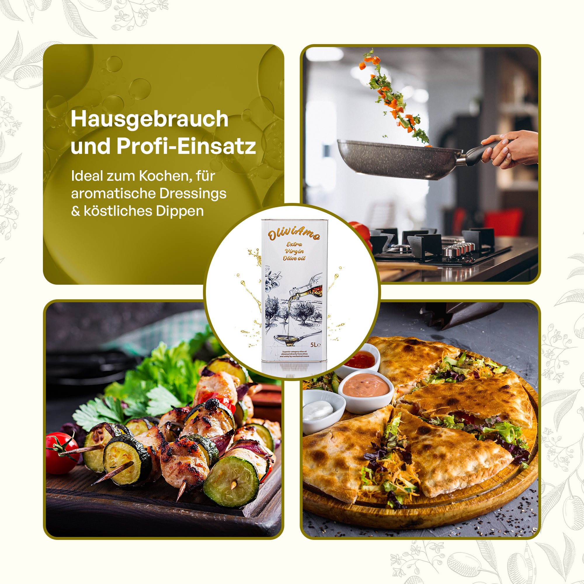 Olivenöl 5L OliviAmo – 100% Echtes Natives Olivenöl Extra aus Avellino 🇮🇹