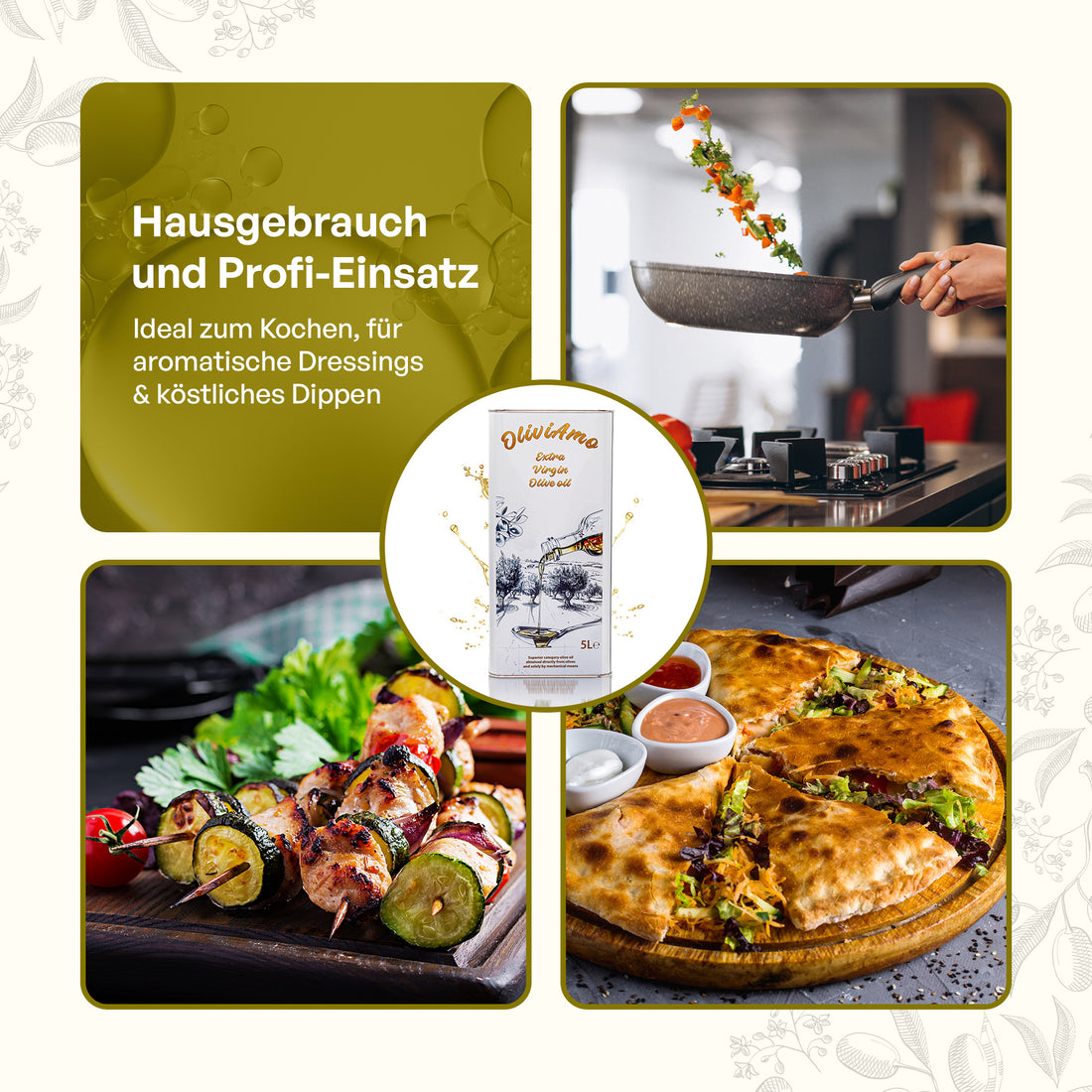 Olivenöl 5L OliviAmo – 100% Echtes Natives Olivenöl Extra aus Avellino 🇮🇹