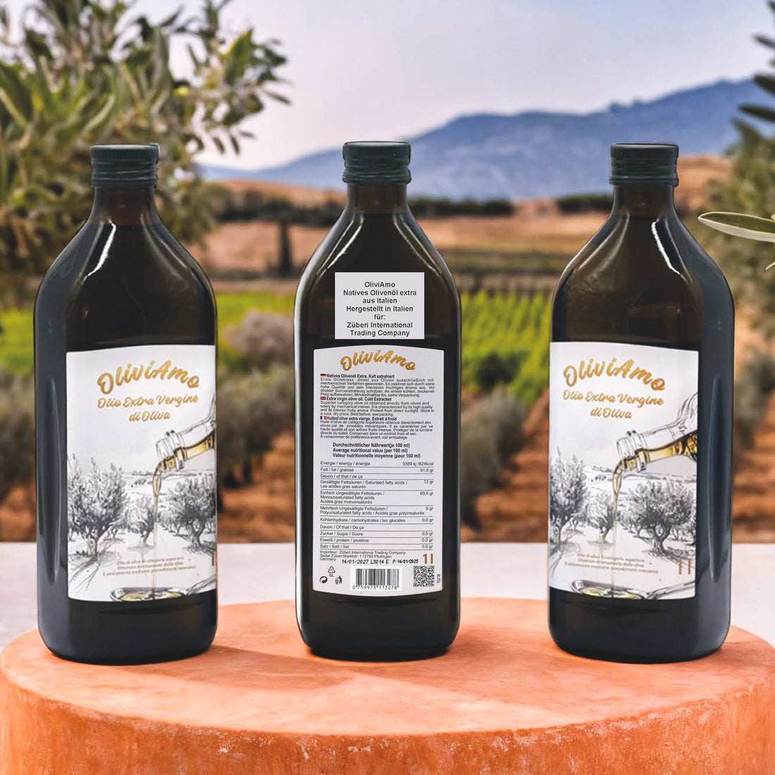 Olivenöl 1L OliviAmo – 100% Echtes Natives Olivenöl Extra aus Avellino 🇮🇹